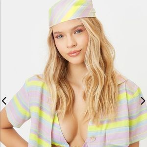 Frankies Bikinis New+Tags Eden Stripe Halter TopXS